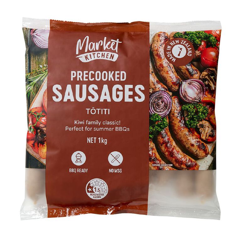 Market Kitchen Pre-Cooked Sausages 1kg