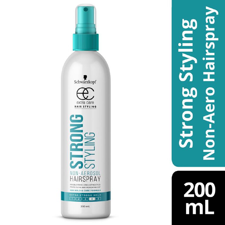 Schwarzkopf Extra Care Strong Hold Non Aero Spray 200g, , hi-res