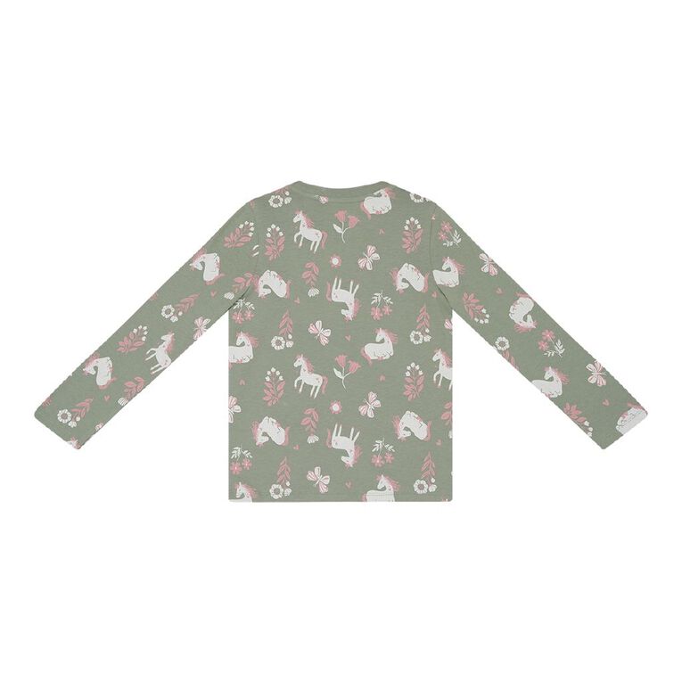 Young Original Long Sleeve All Over Print, Green Mid, hi-res