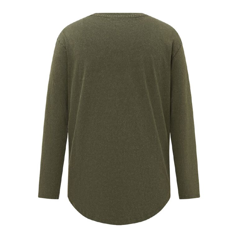 Garage Men's Acid Wash Tee, Green Dark, hi-res