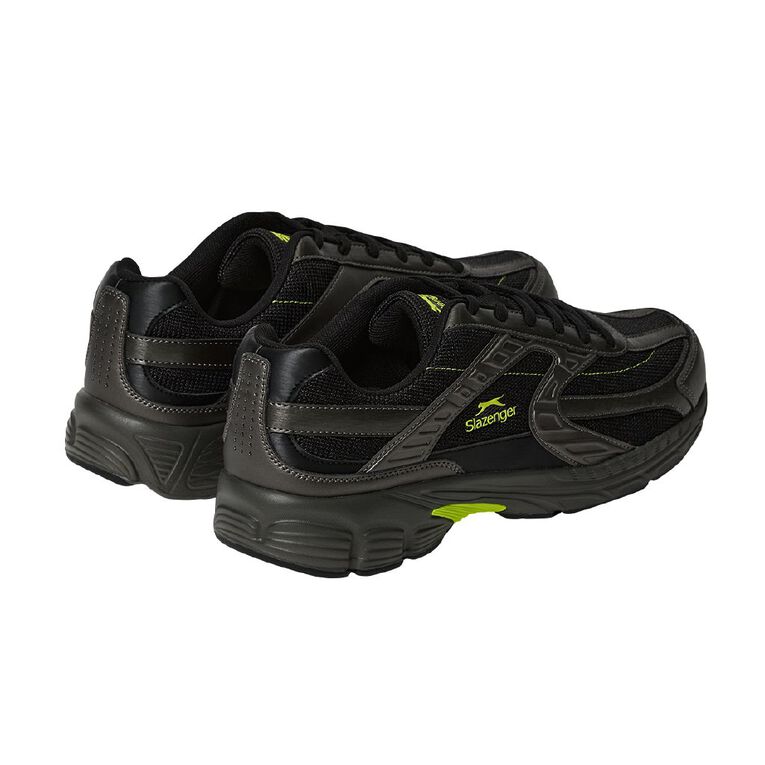 Slazenger Men's Orleans Trainers, Black/Grey, hi-res
