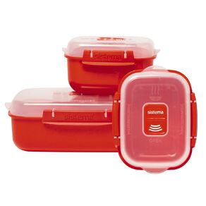 Sistema Heat & Eat Red 3 Pack
