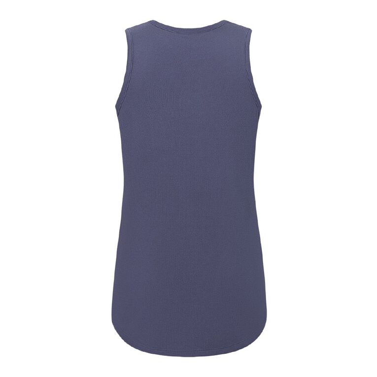 H&H Women's Soft Touch Pyjama Tank Top, Blue Dark, hi-res