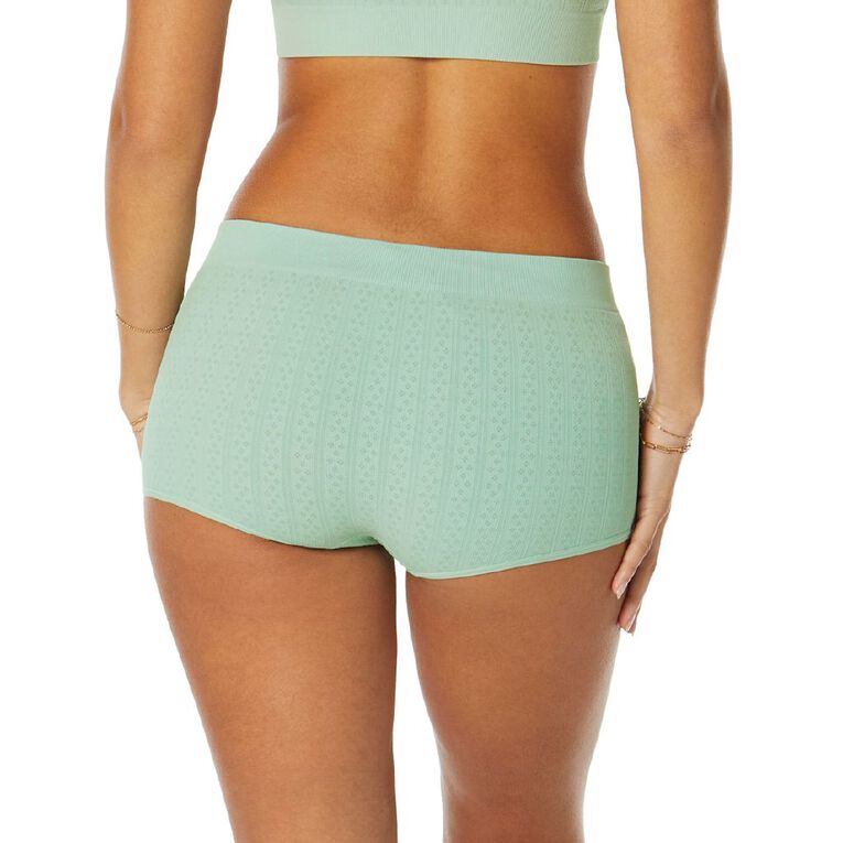 Clio Women's Prairie Boyshorts, Green, hi-res