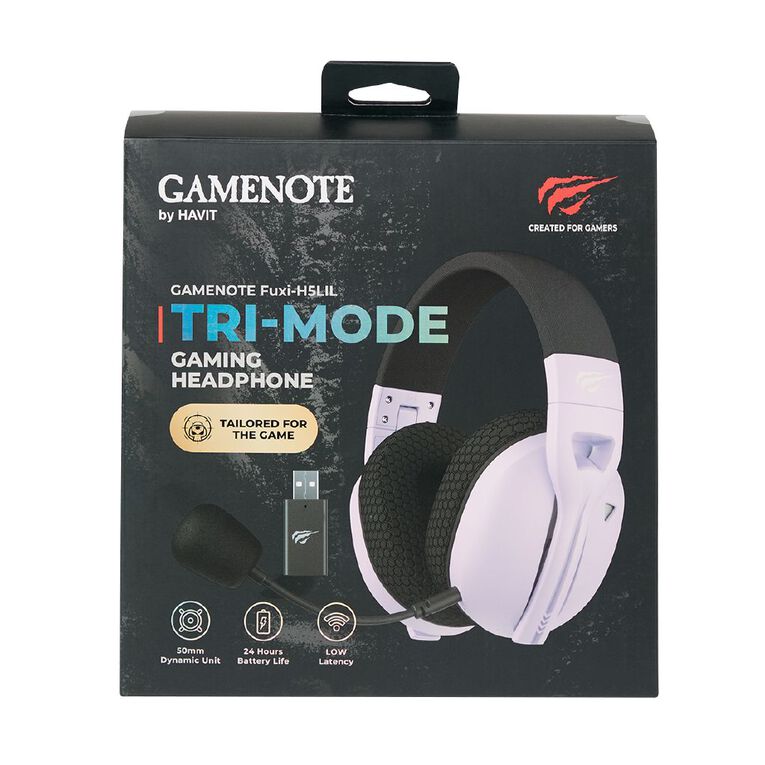 Gamenote Wireless Gaming Headphones FUXI-H5LIL Lilac, , hi-res