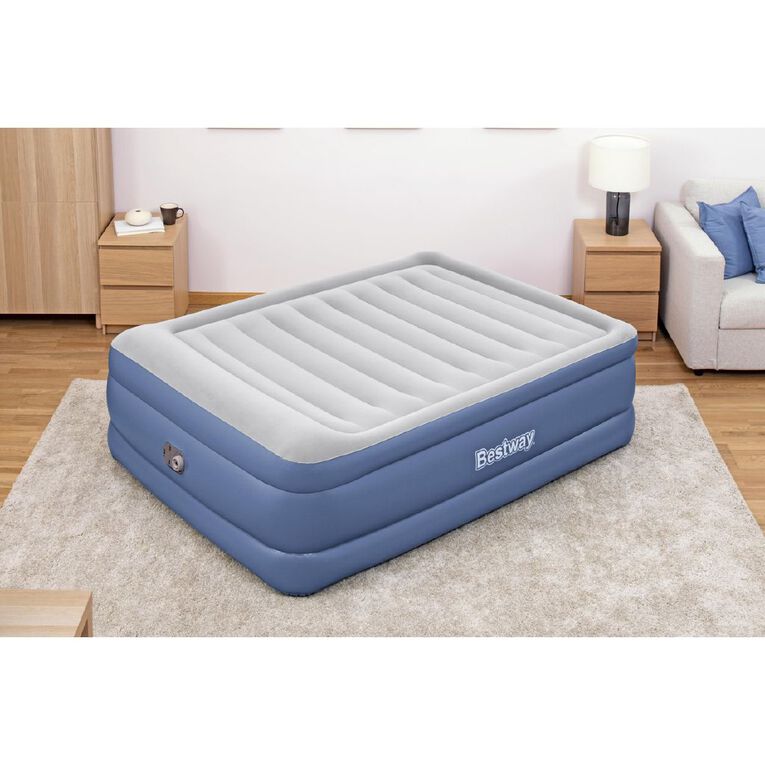 Bestway Tritech Air Mattress With Buit in Dual Air Pump Queen Queen, , hi-res