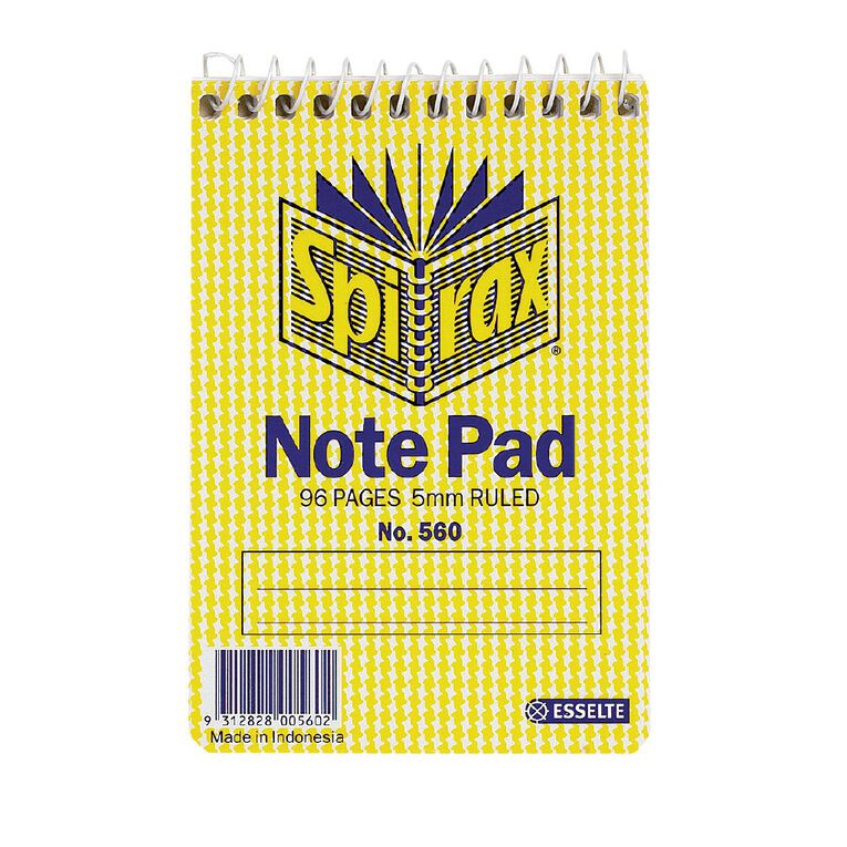 Spirax No.560 Spiral Ruled Notebook Yellow Mid, , hi-res