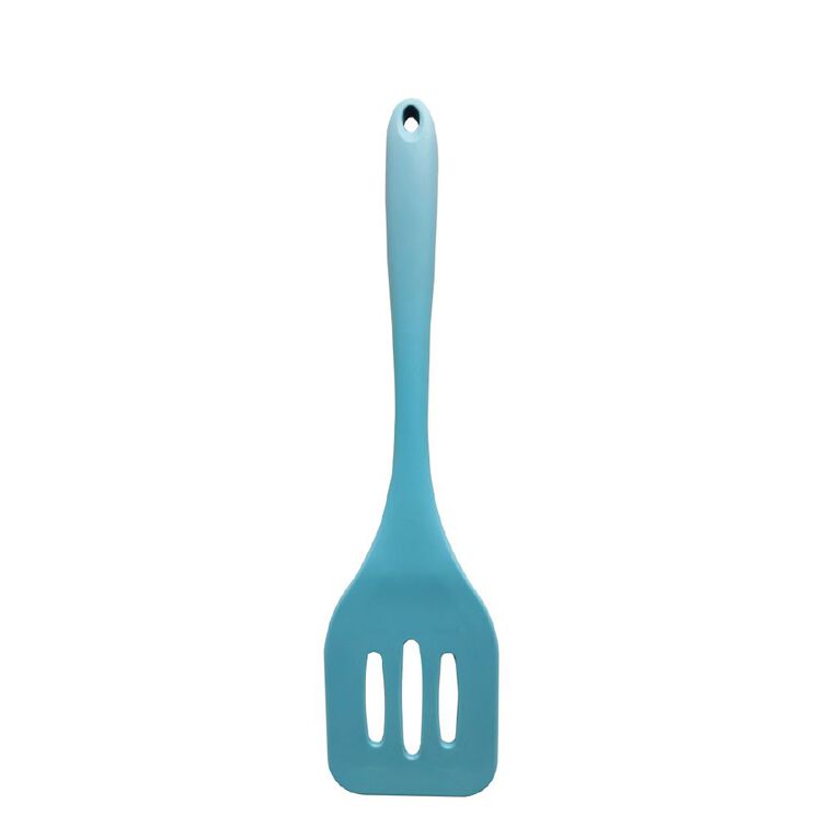 Living & Co Silicone Slotted Turner Blue, , hi-res