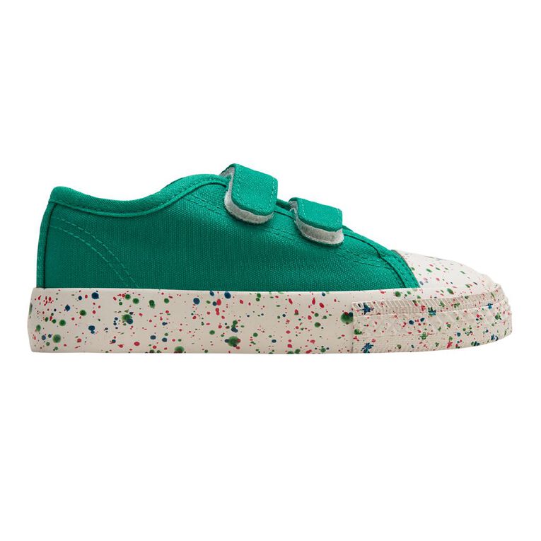 Young Original Junior Kids' Angeles Sneakers, Green, hi-res