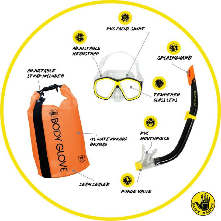 Body Glove Ventura Adult Snorkelling Set, , hi-res