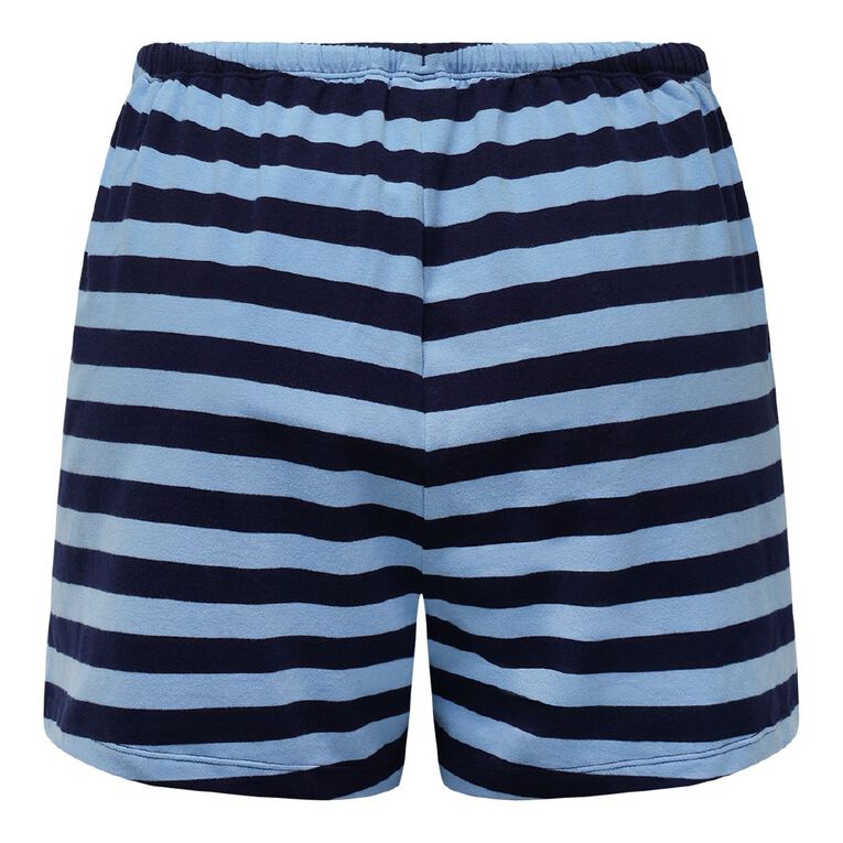 H&H Women's Lounge Peached Jersey Shorts, Blue Dark, hi-res