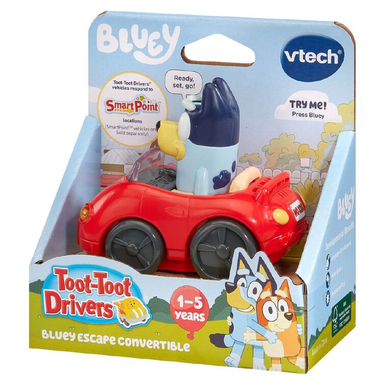 Vtech Bluey Toot Toot Drivers Vehicles, , hi-res