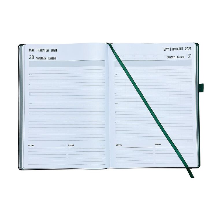 WS 2026 Diary Day To Page Green Dark, , hi-res