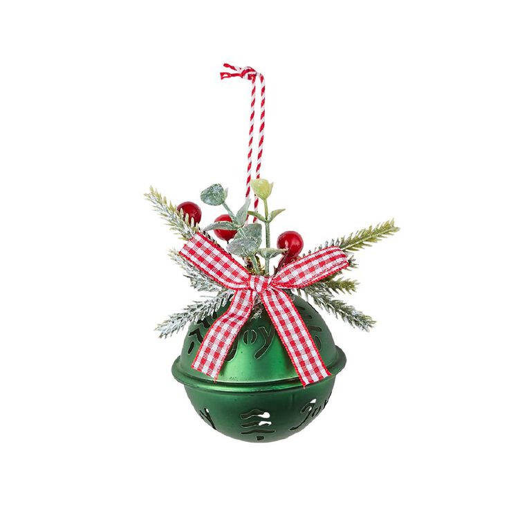 Wonderland Joyful Tidings Joy Bell Christmas Decoration 6cm Assorted, , hi-res
