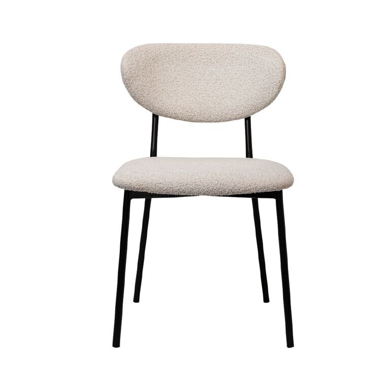 Living & Co Diana Dining Chair Cream, , hi-res