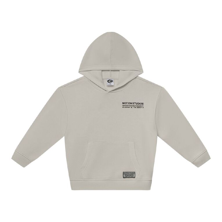 Young Original Core Print Pocket Hoodie, Cream, hi-res