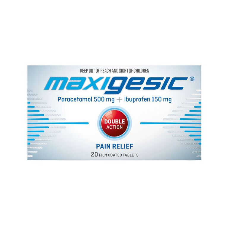 Maxigesic Tablets 500g/150g 20 Pack, , hi-res