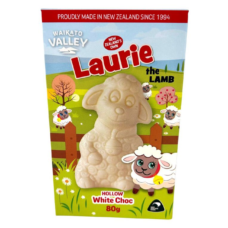 Waikato Valley Chocolates White Chocolate Laurie the Lamb, , hi-res
