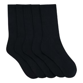 Active Intent Men's Cushioned Crew Socks 5 Pack