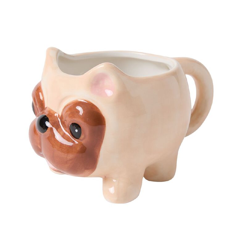 Living & Co Pug Mug Brown Light, , hi-res