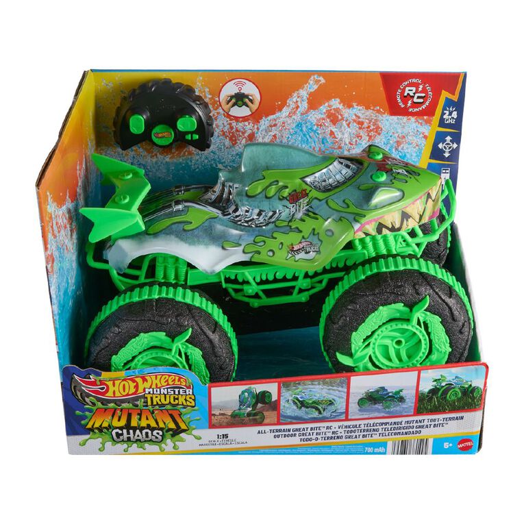 Hot Wheels Monster Trucks Mutant Chaos Great Bite All Terrain RC, , hi-res