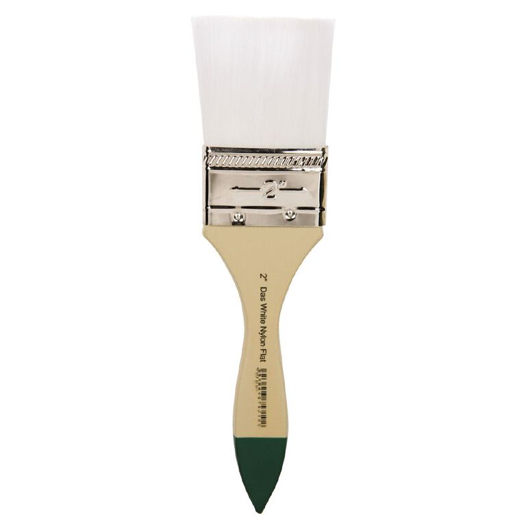 DAS Brush Nylon Flat 2 White, , hi-res