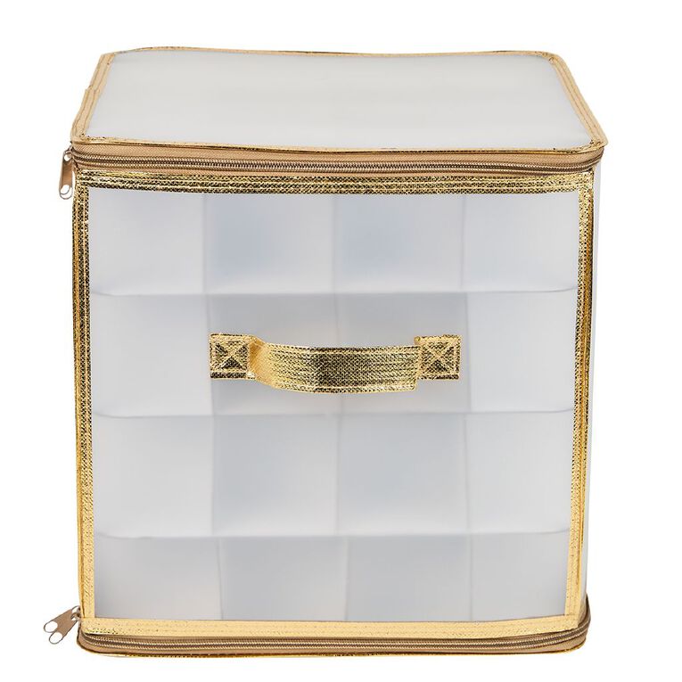 Living & Co Christmas Bauble Storage Box, , hi-res