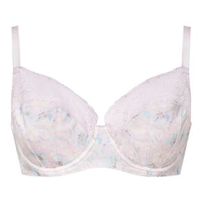 H&H Women's Lexi Solid & Lace Full Cup Bra