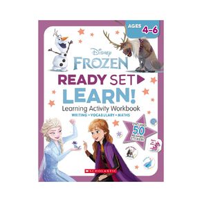 Disney Frozen Ready Set Learn Learning Activity Workbook Ages 4-6