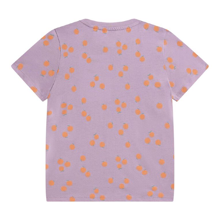 Young Original Short Sleeve All Over Print Tee, Purple Mid, hi-res
