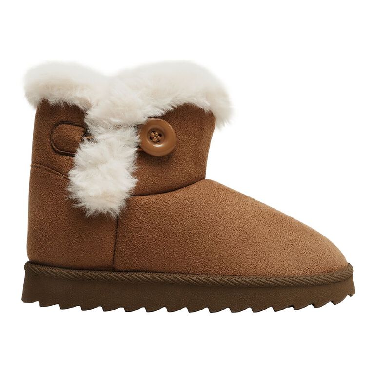 Young Original Senior Kids' Frost Slipper Boots, Tan, hi-res