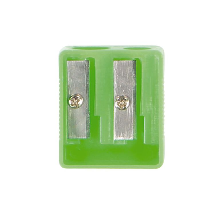 WS Pencil Sharpener 2 Hole Plastic Assorted, , hi-res