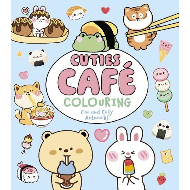 Cuties Cafe Colouring by Violet Peto, , hi-res