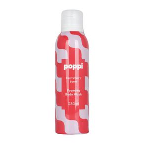 poppi foaming body wash sour cherry 230 ml