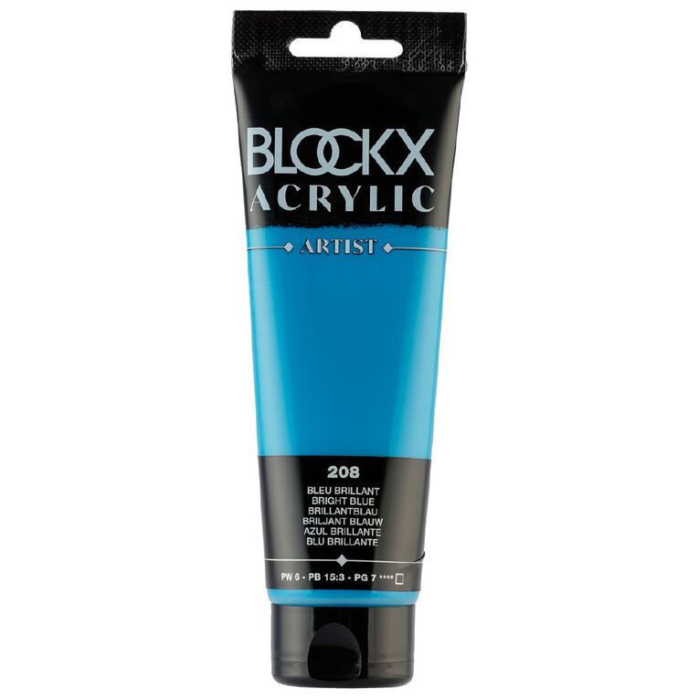 BLOCKX Acrylic Tube 120ml Brilliant Blue Blue, , hi-res