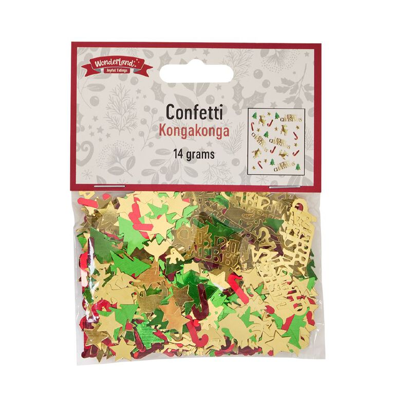 Wonderland Joyful Tidings Merry Xmas Confetti 14g, , hi-res