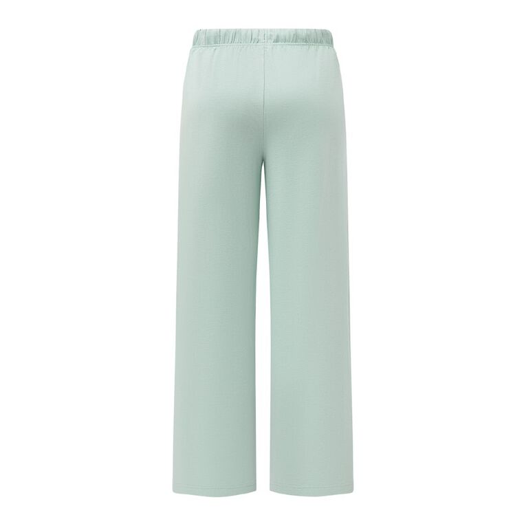 H&H Women's Plain Knit Pyjama Pants, Blue Light, hi-res