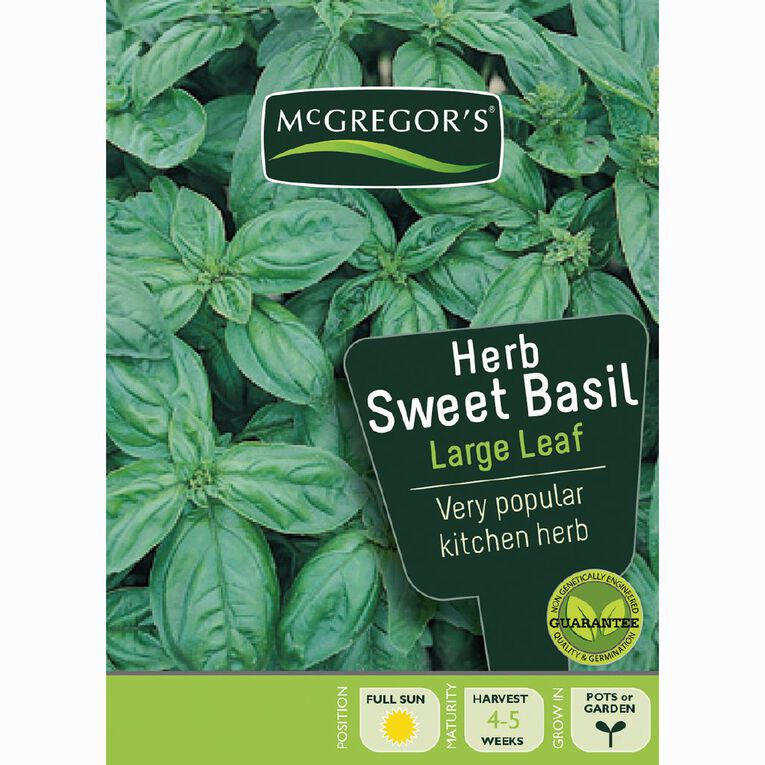 McGregor's Herb Sweet Basil Vegetable Seeds, , hi-res