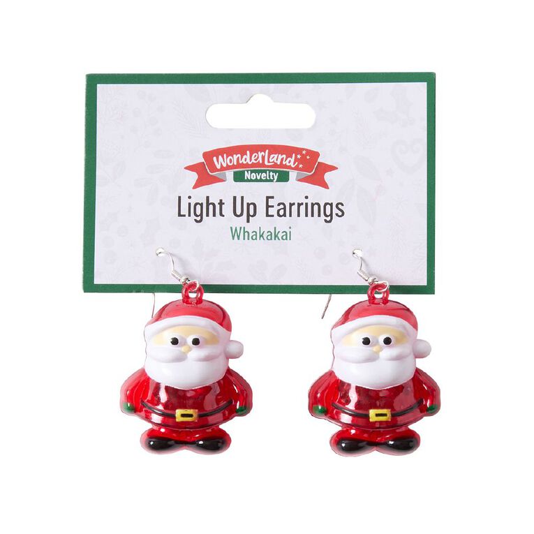 Wonderland Novelty Light Up Earrings Assorted, , hi-res