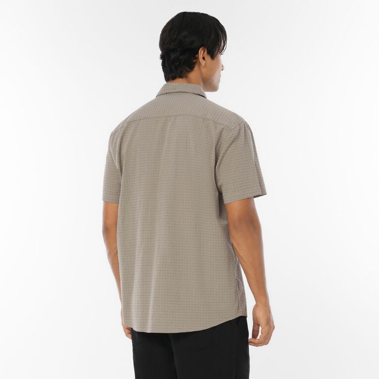 H&H Men's Short Sleeve Dobby Shirt, Grey Light, hi-res