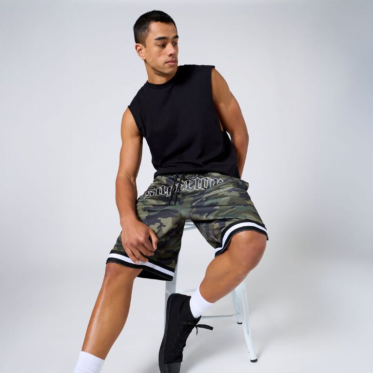 Garage Men's Muscle Tank, Black, hi-res