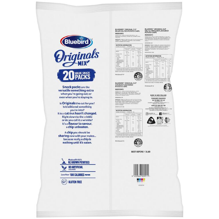 Bluebird Original Multipack 20 x 18g, , hi-res
