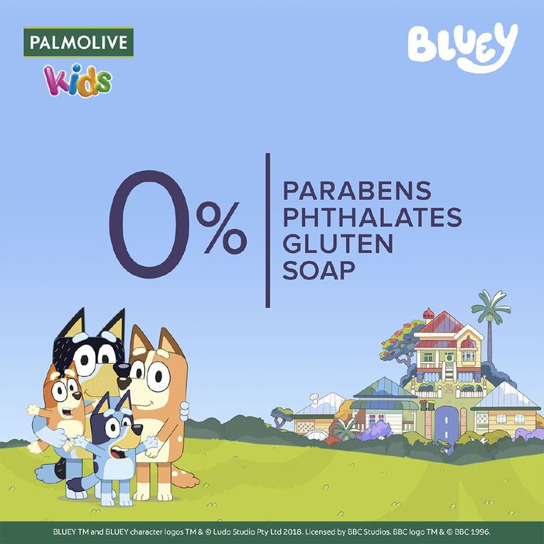 Palmolive Kids 3-in-1 Body Bath and Hair Bluey 1L, , hi-res