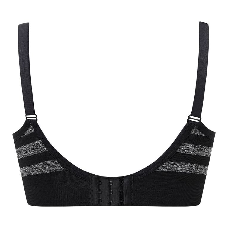 H&H Women's Seamfree Maternity Bra, Black, hi-res
