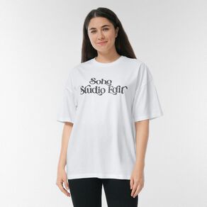 H&H Women's Short Sleeve Boyfriend Graphic Tee