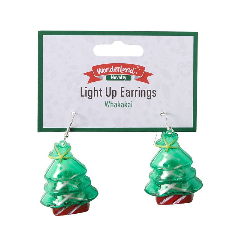 Wonderland Novelty Light Up Earrings Assorted, , hi-res
