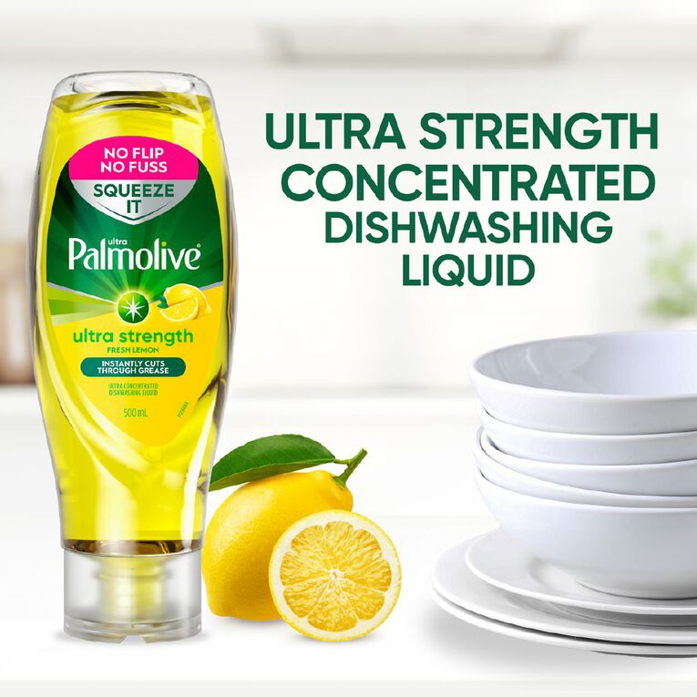 Palmolive Ultra Dishwashing Liquid Squeeze It Lemon 500ml, , hi-res