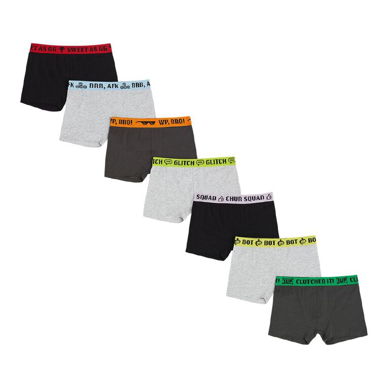 H&H Boys' Trunks 7 Pack, Blue Dark, hi-res