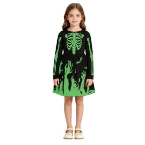 Scarehouse Glow-In-The-Dark Skeleton Costume Girls 4-6 Years