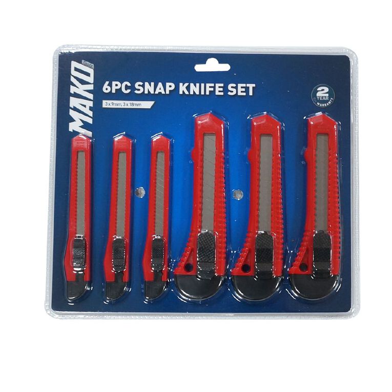 Mako Snap Knife Set 6 Pieces, , hi-res